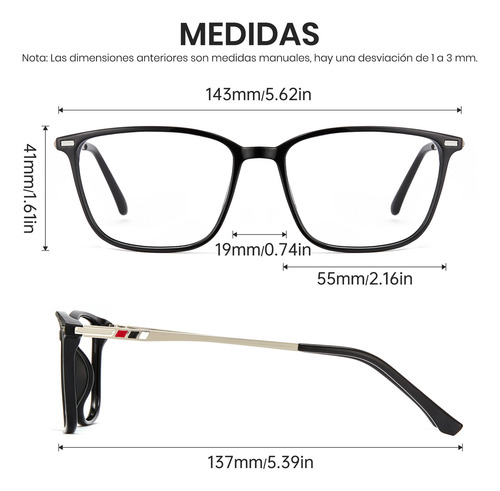 Cyxus Lentes De Luz Azul Para Hombre Y Mujer Fotocromáticas Color Gris