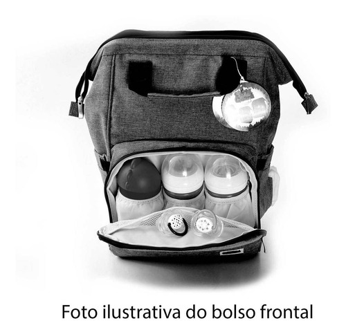 Mochila Maternidade Turminha Guara Cinza
