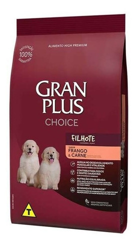 Ração Cães Filhotes Frango E Carne Choice 10,1kg Granplus