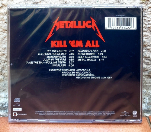 Imagen 2 de 2 de Metallica - Kill' Em All (super Precio, Nuevo Sellado).