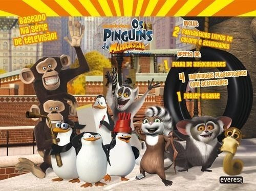 Libro Os Pinguins De Madagáscar: Mala De Actividades