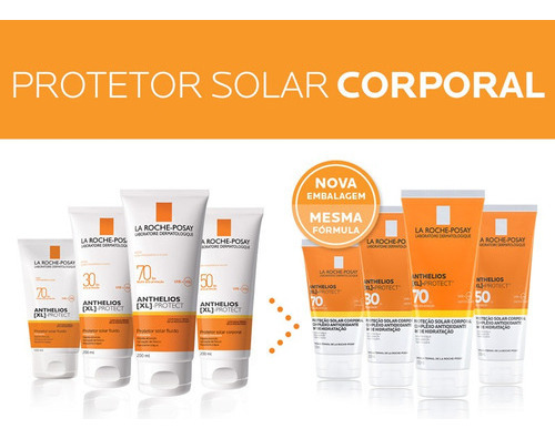 Protetor Solar Fluido Anthelios Fps 70 200ml La Roche-posay