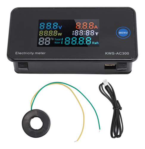 Amperímetro Digital Con Detector De Voltaje Y Amperaje Con P