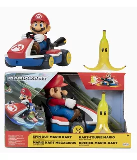 Super Mario Megagiros Spin Out Mariokart Vehículo Racer 2.5
