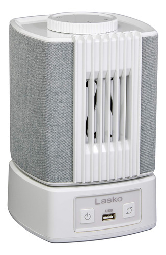 Lasko Sb101 Slumberbreeze Ventilador De Mesa Pequeño 2 En 1 