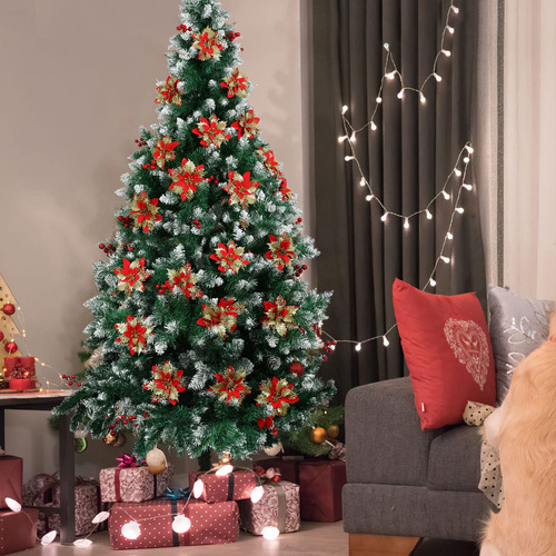 12 Flores De Nochebuena De Navidad, Flores De Nochebuena