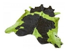 Imagen 3 de 6 de Alfombra Cuero De Vaca Teñido Con Pelo. Tamaño X X L