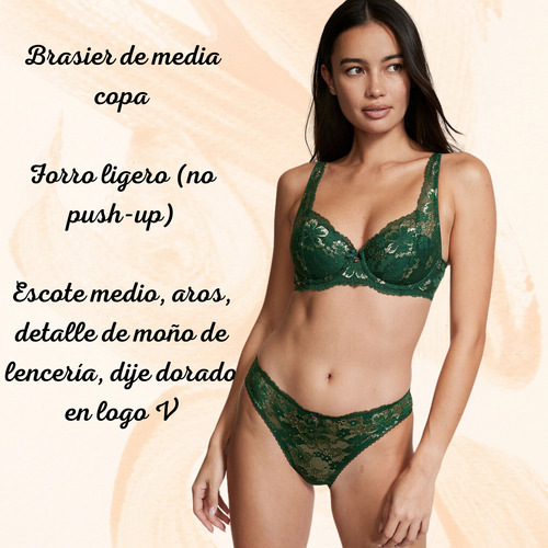 Brasier Victoria's Secret Balconette Encaje 34 B