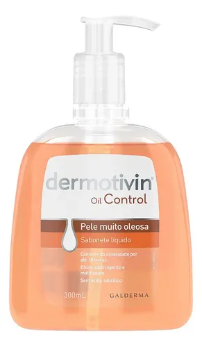 Sabonete Líquido Facial Pele Oleosa Dermotivin Oil Control 300mL
