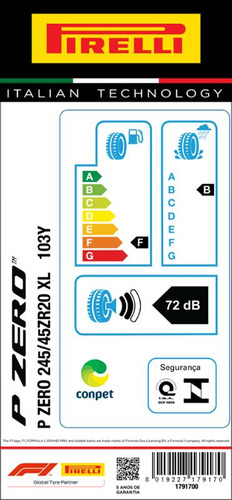 Pneu 245/45r20 P Zero 103y Aro 20 Pirelli Original Camaro