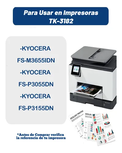 Toner Generico Para Kyocera Tk-3182 P3055dn M3655idn P3155dn