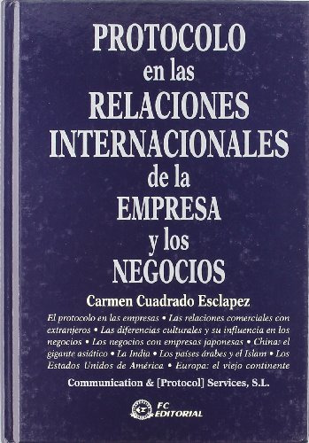 Libro Protocolo De Las Relaciones Internacionales De La Empr