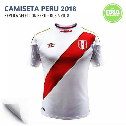 Camiseta Seleccion Peru - Rusia 2018 . Envio Gratis