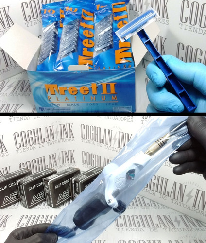 Imagen 5 de 5 de Kit Tattoo Insumos Iniciales Full + Listo Para Tatuar Seguro