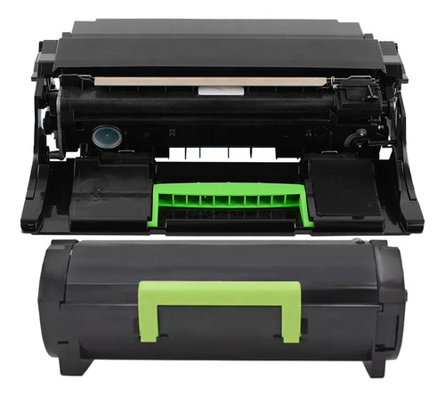 Kit Drum 520z + Toner 624x Compatível Para Lexmark Ms812 Tinta Preto