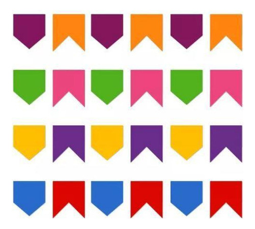 Varal De Bandeirinha Junina Papel De Seda Decoração - 20metr