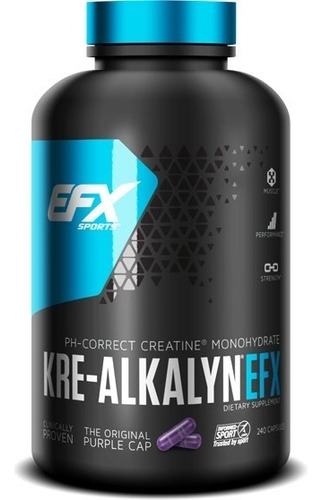 Efx Sports Kre-alkalyn Efx Creatina Monohidrato 260caps Sabor Sin Sabor