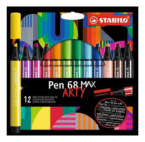 Stabilo Boligrafo Punta Fibra Premium Cincel 68 Max Arty 12