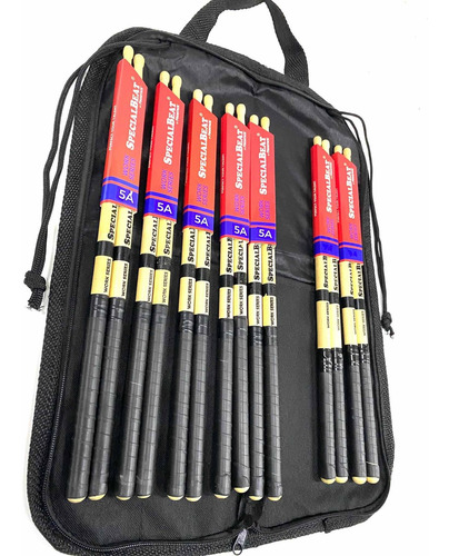 Kit Baqueta 5 Par 5a + 2 Par 7a Specialbeat By Prostick+bag