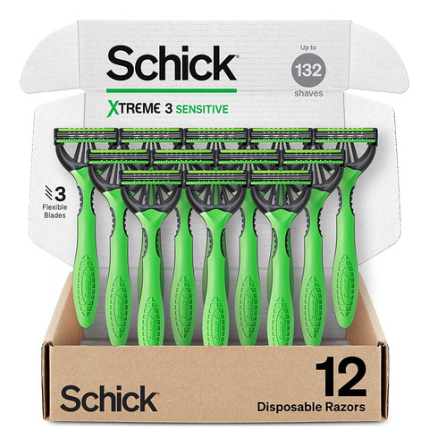 Schick Xtreme 3 Original Sensitive Razor Maquinillas De Afei