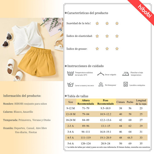 Conjunto Respirable D Pantalones Cortos Y Top Liso Para Niña Naranja Claro 4-5 Años