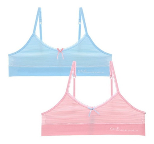 Duopack Top Niñas Seamless, Liso Y Estampado Dp4861
