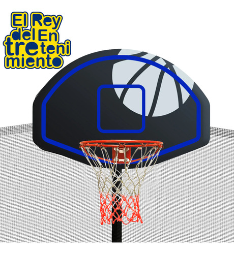 Imagen 8 de 8 de Tablero Aro Básquet Expert De Pared O Cama Elástica - El Rey