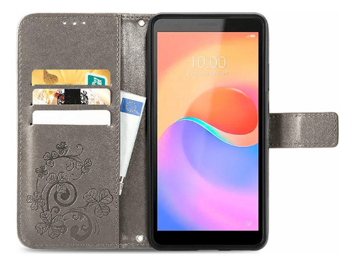 Funda For Zte Blade A31 Plus Funda De Cuero Flip Cover