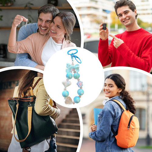 Llavero Con Pulsera De Flores Con Cuentas Llavero Con Cuenta