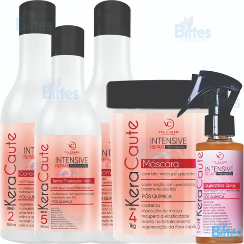 Kit Capilar Kera Caute Via Charm Cosméticos Pós Química