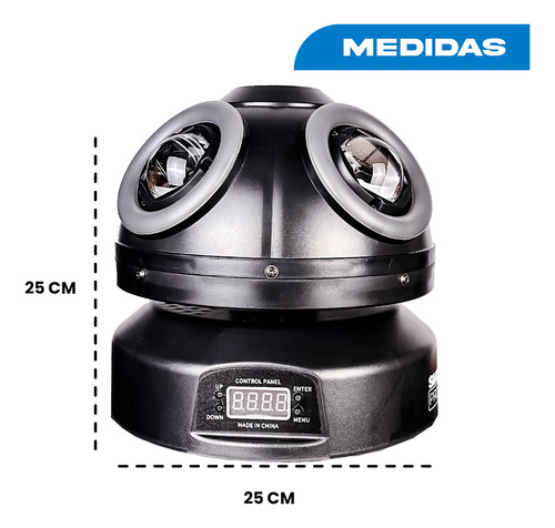 Laser Giratorio Rgb Con Aro Led Rgb Fangus Dmx Dj Luces