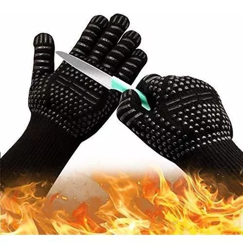  Los mejores guantes de horno para alta temperatura, guantes de  horno, guantes resistentes al calor, guantes de parrilla, guantes de  cocina, guantes de horno, guantes de mano de cocina, guantes de
