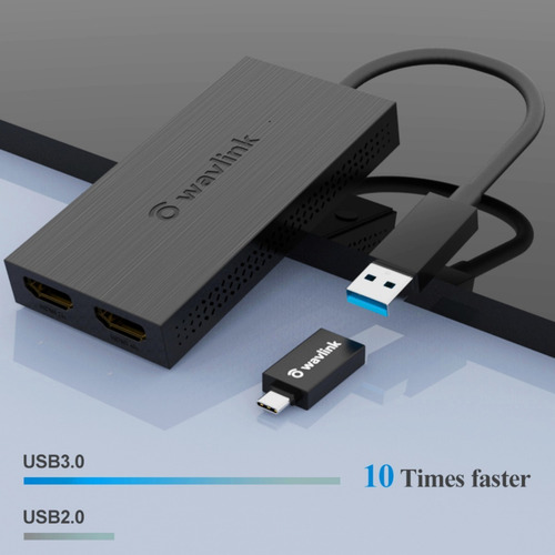Adaptador Monitor Usb 3.0 Tipo C Hdmi 3840×2160p 4k Wavlink