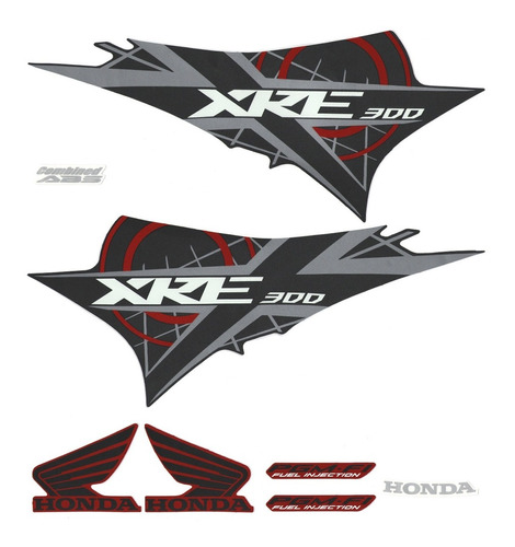 Kit Adesivos Honda Xre 300 2012 Vermelha