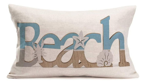 Throw Pillow Covers Ocean Sea Beach Marine Life Funda D...