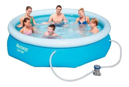 Piscina Inflable  - Pileta Bestway 3800 Lt Con Bomba Filtro 