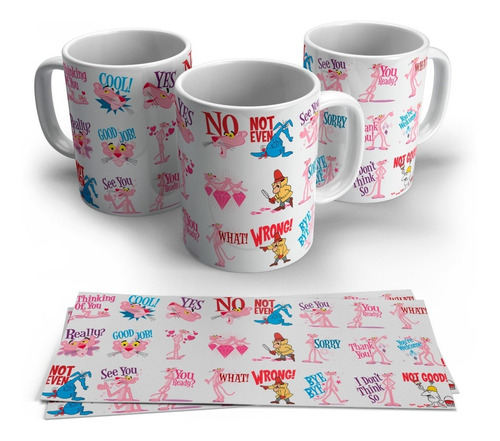 Tazas De La Pantera Rosa Personalizadas De Plástico