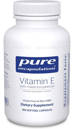 Vitamina E 268mg - 180cap Blandas - Unidad a $2916