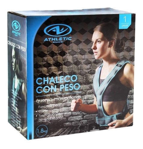 Chaleco Con Peso Unisex 1.8kg Crossfit Box Gym Ajustable  