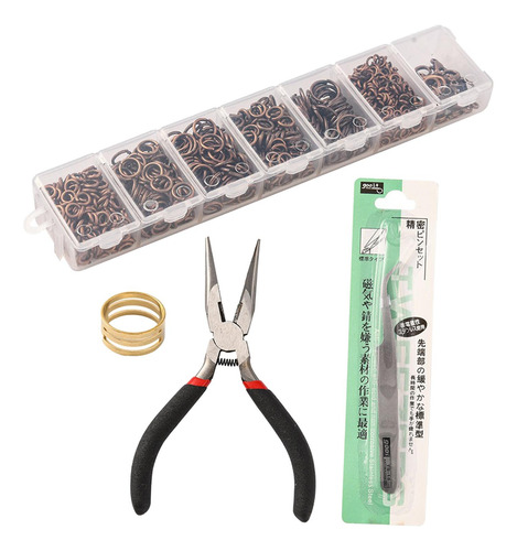 Kit Básico Para Hacer Joyas Con Accesorios Rojo Antiguo