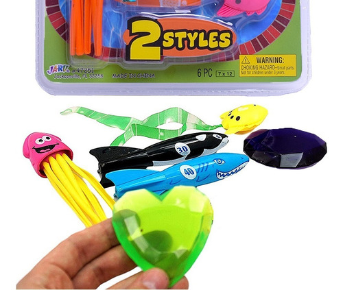 Imagen 3 de 7 de Juego De Buceo Pez Para Pileta Con Accesorios