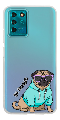 Funda Para Zte Para Mujer Perrito Cool Pug Personalizado