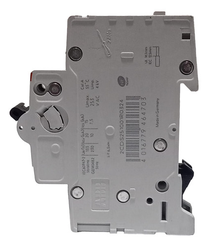 2 Termomagnéticos Din S201-c32 32 Amp Abb 2cds251001r0324 50 Hz / 60 Hz