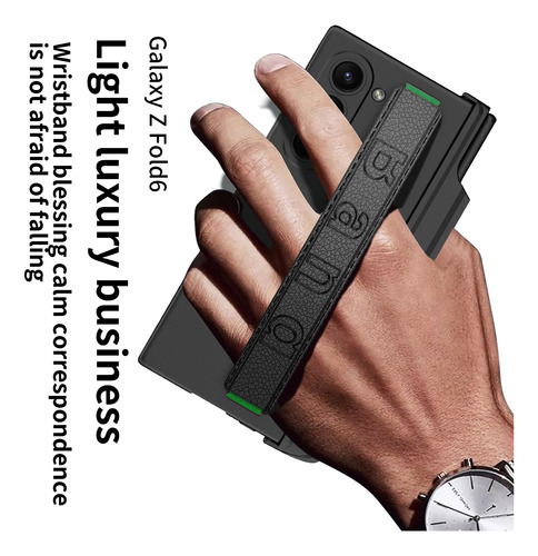 Funda Con Bisagra Magnética Para Samsung Galaxy Z Fold 6, Soporte Para Bolígrafos Con Película De Vidrio, Pliegue En Z, 6 P