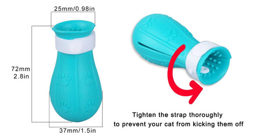 Guantes De Baño Resistentes A Los Arañazos Para Gatos, 4 Pie