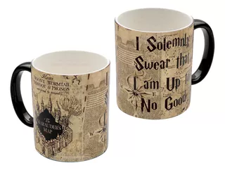 Mug Taza Magico Harry Potter Regalo Colección Frases Mapa