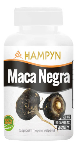 Maca Negra 100% Natural 90 Capsulas. 500mg.