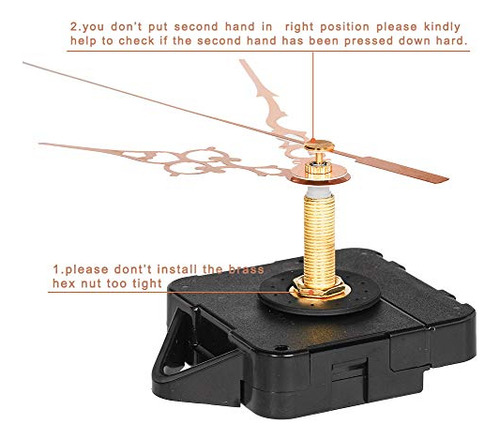Movimiento De Reloj De Alto Torque, Kit Agujas De Metal, 31m
