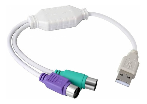 Cable Adaptador Convertidor Conector Ps2 A Usb Teclado Mouse