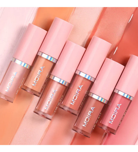 Lip Glaze Oil Plumper Gloss Voluminizador Moira 002 Bare White Me